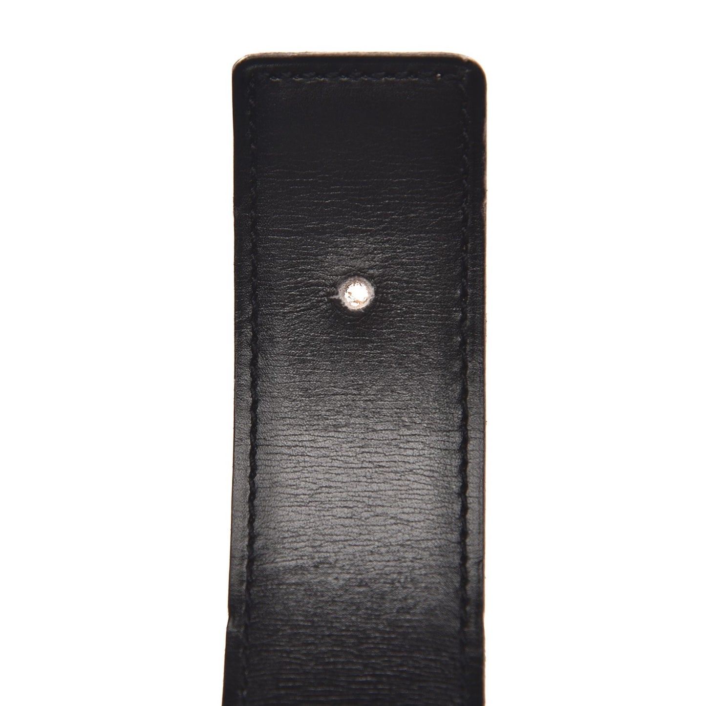 Box Courchevel 32mm Belt Strap 68 Black Gold