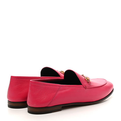 Gucci Lambskin Womens Brixton Horsebit Loafers 40 Hot Pink 4 of 9