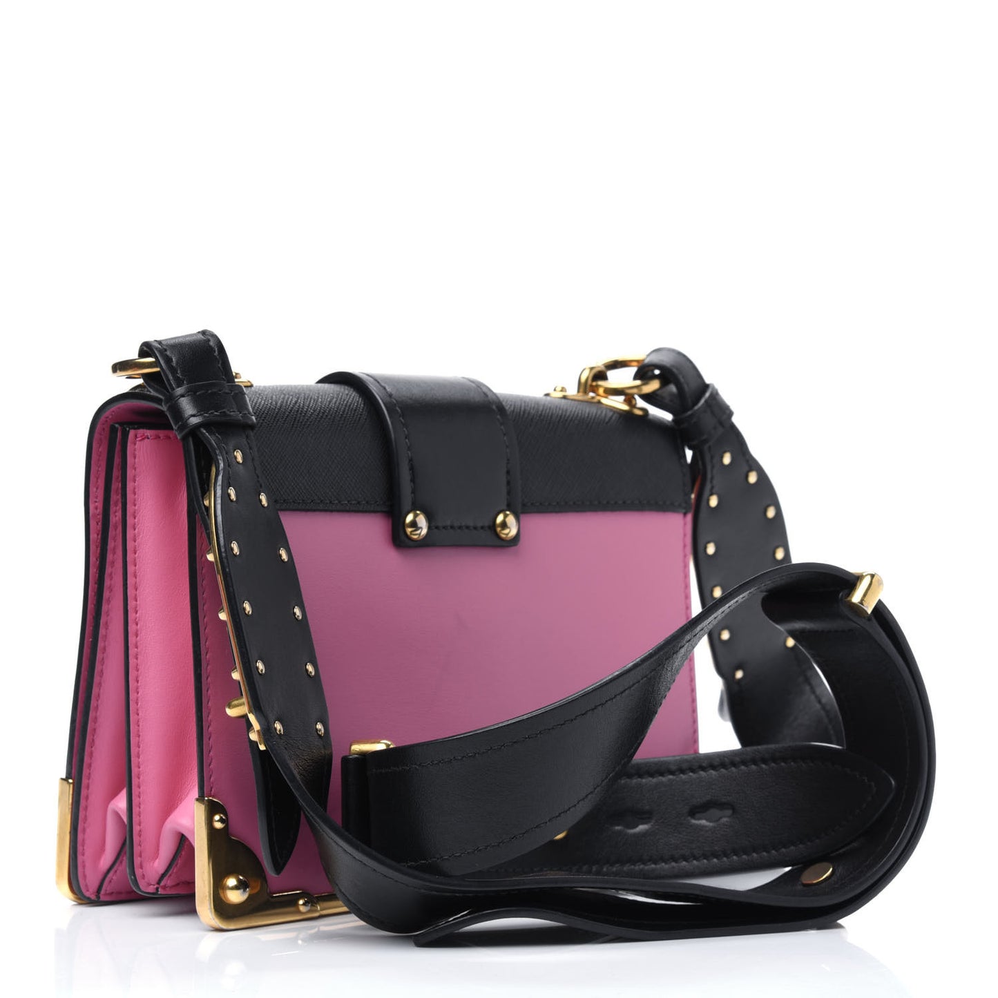 City Calf Saffiano Cahier Bag Geranio Black