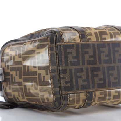 Fendi Zucca Spalmati Mesh Mixed Media Forever Boston Tobacco 6 of 11