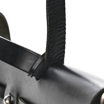 Hermes Toile Vache Calfskin Herbag 30 PM Black 20 of 22