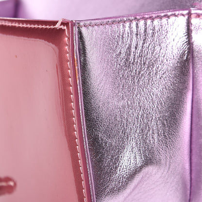 Chanel Metallic Patent Calfskin Quilted Small Boy Flap Pink 12 of 12