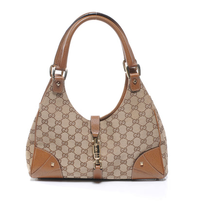 Gucci Monogram GG Bardot Tote Brown 1 of 7