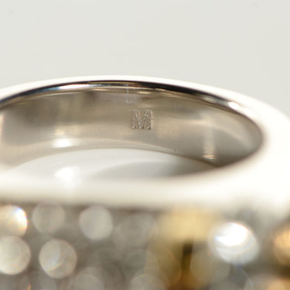 Louis Vuitton Crystal Ring Medium Silver Gold 6.5 5 of 5
