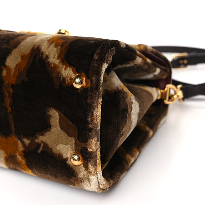 Dolce & Gabbana Velvet Giraffe Printed Welcome Satchel Multicolor 8 of 8