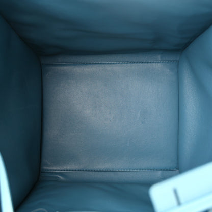 Celine Grained Calfskin Medium Phantom Luggage Antique Blue 5 of 10