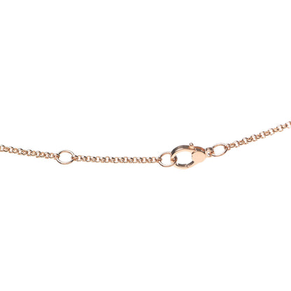 Hermes 18K Rose Gold Diamond TPM Ex-Libris Pendant Necklace 4 of 6