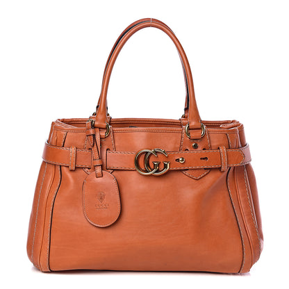 Gucci Calfskin Medium GG Running Tote Orange 1 of 10