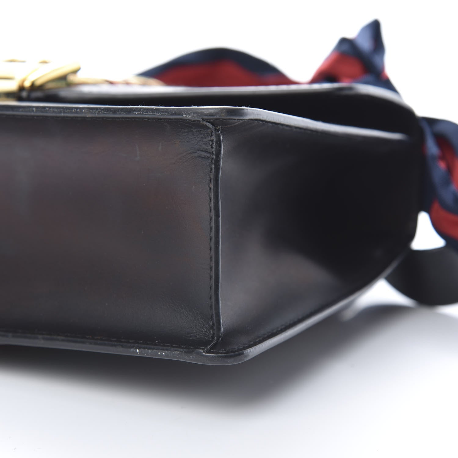 Gucci Calfskin Small Sylvie Shoulder Bag Black 10 of 16