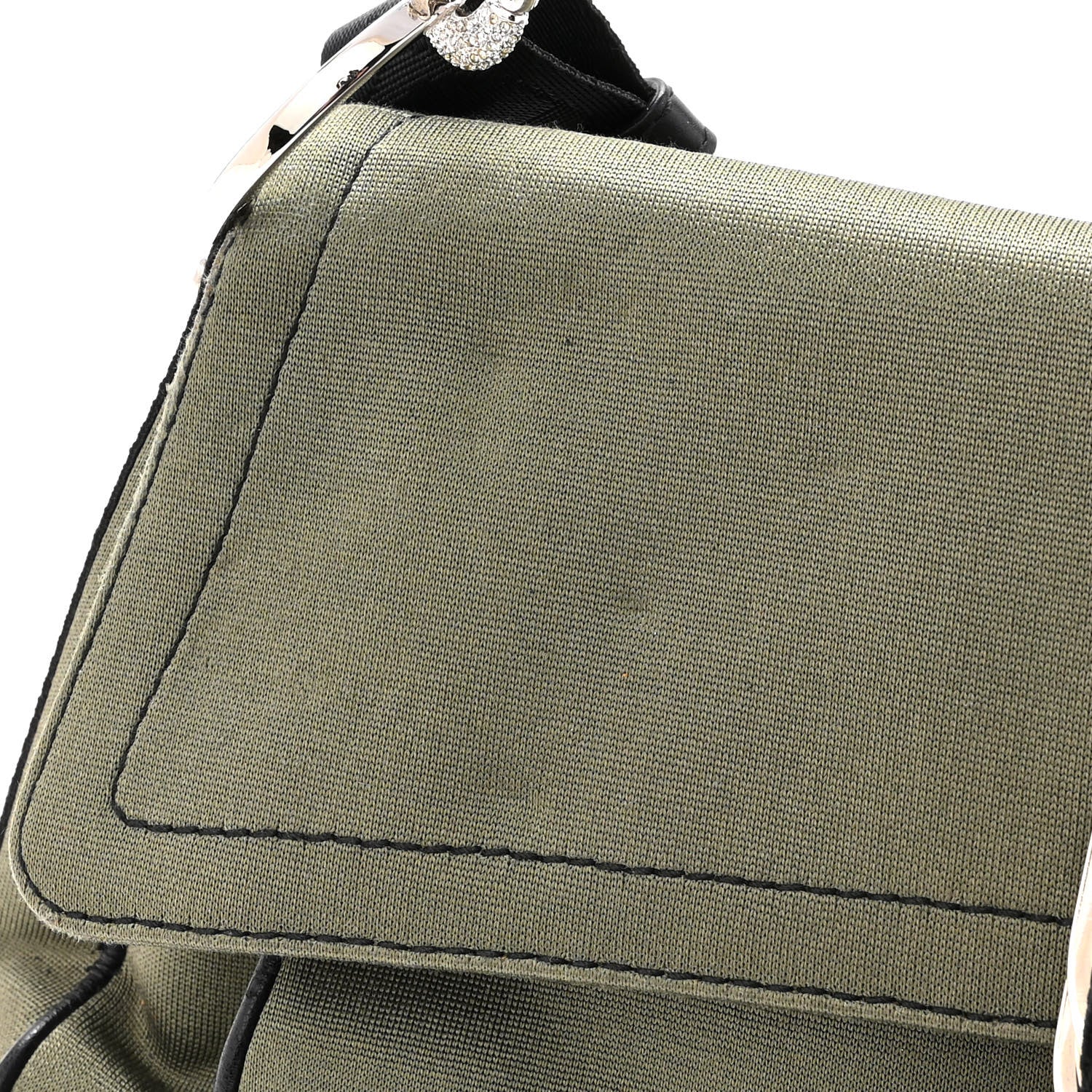 Christian Dior Coated Canvas Crystal Hardcore Bag Kaki 11 of 12