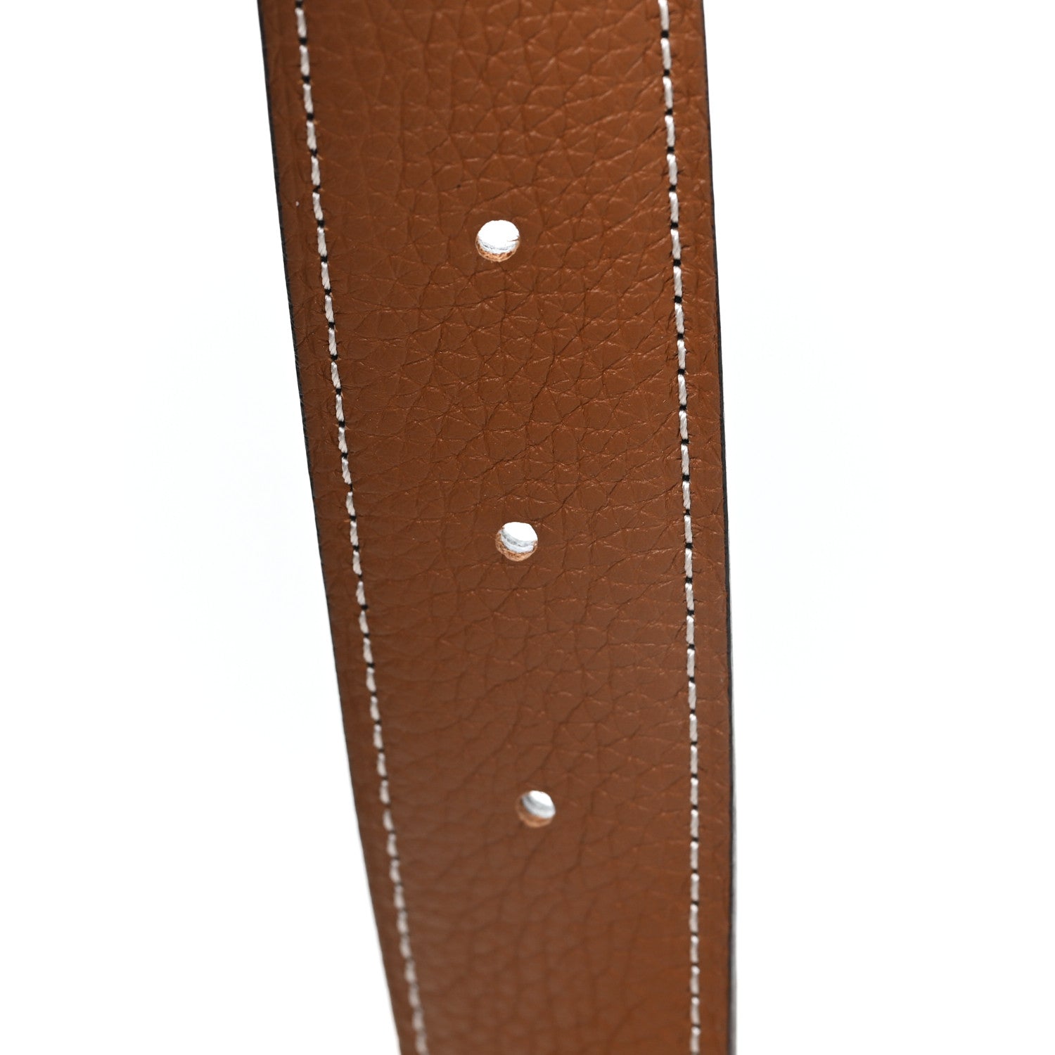 Hermes Box Togo H Belt 105 42 Black Gold 4 of 5