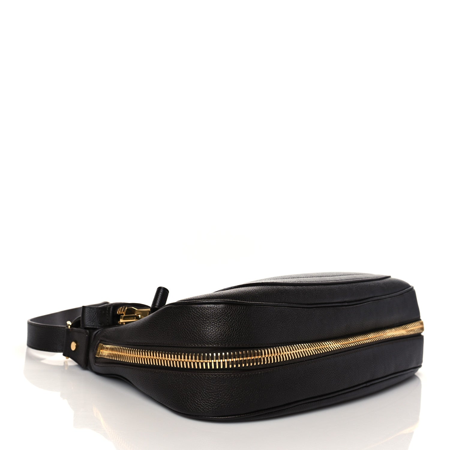 Tom Ford Pebbled Calfskin Large Jennifer Dark Brown 4 of 10