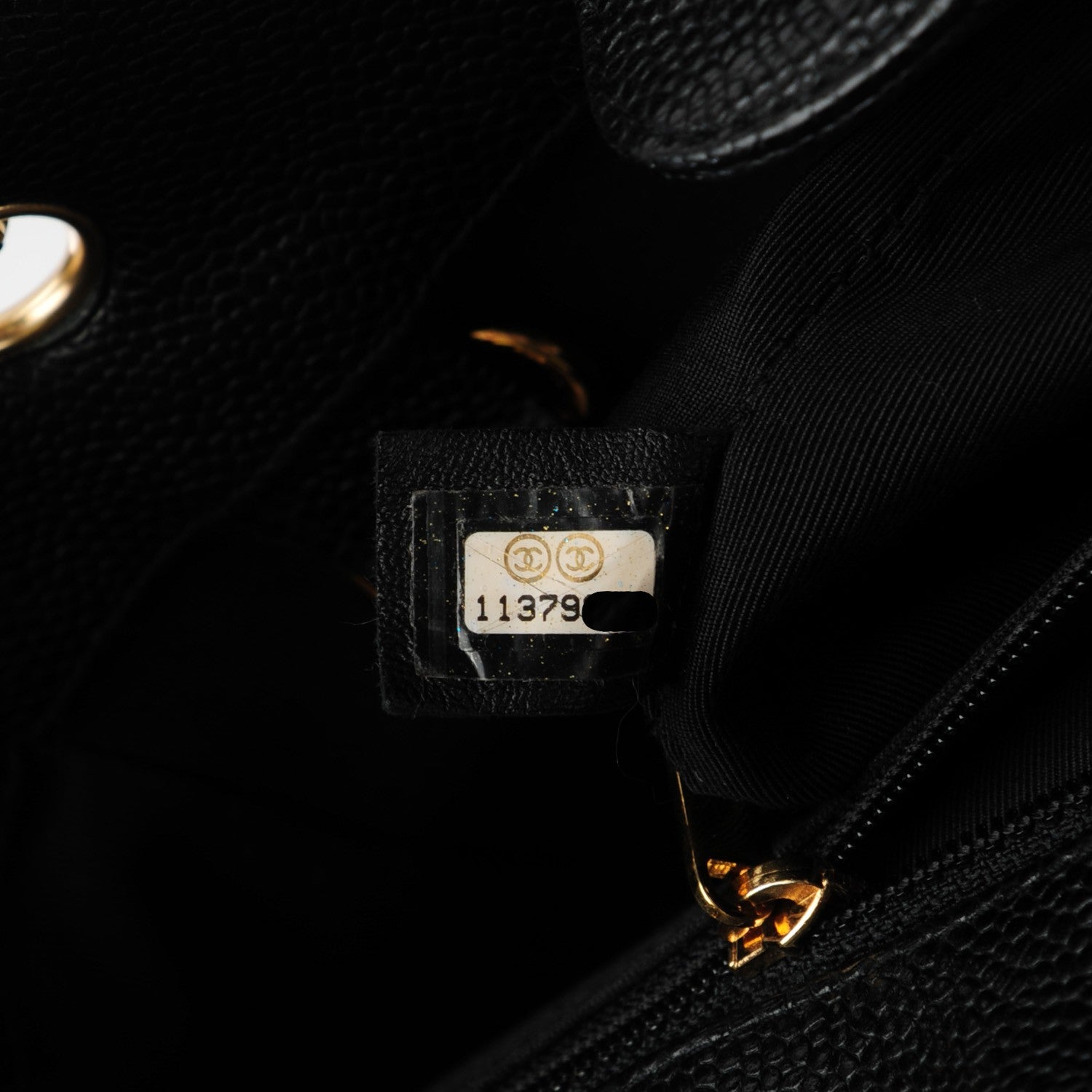 Chanel Caviar Quilted Petit Shopping Tote PST Black 7 of 7