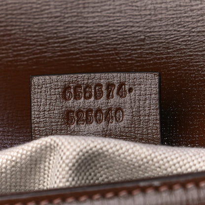 Gucci GG Supreme Monogram Web Mini Horsebit 1955 Shoulder Bag Beige Brown Sugar 8 of 14
