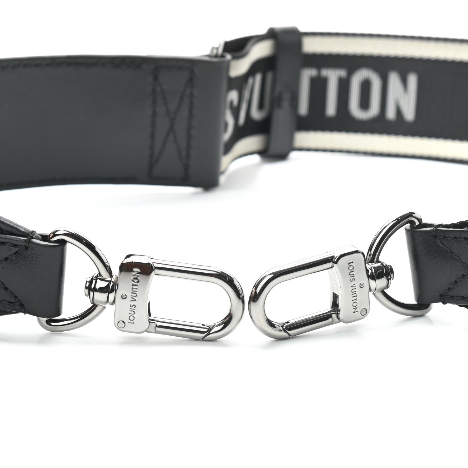 Louis Vuitton Monogram Multi Pochette Accessories Shoulder Strap Black Ivory 3 of 5