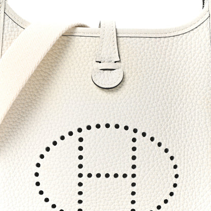 Hermes Taurillon Clemence Evelyne TPM New White 7 of 10
