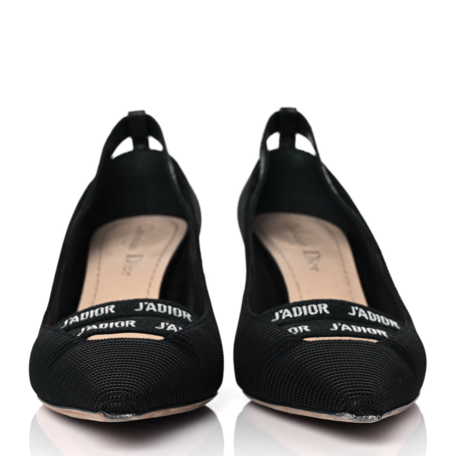 Christian Dior Fabric J'Adior Ribbon Pumps 37 Black 2 of 9