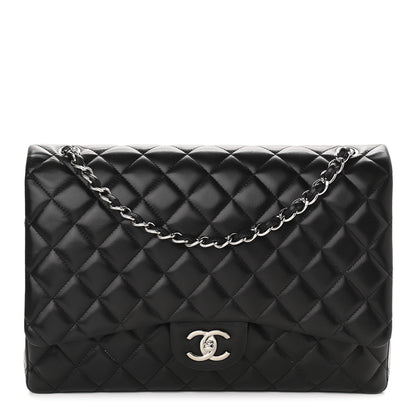 Chanel Lambskin Quilted Maxi Double Flap Black 1 of 13
