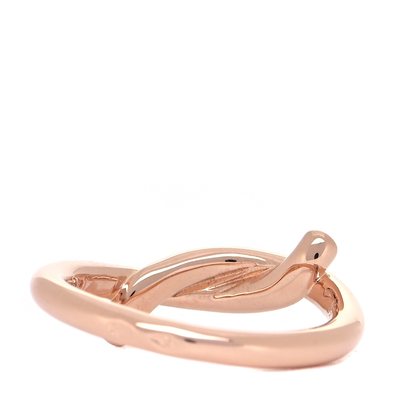 Cartier 18K Pink Gold Entrelaces Ring 48 4.5 3 of 5