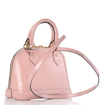 Louis Vuitton Vernis Flowers Alma BB Rose Ballerine 4 of 8