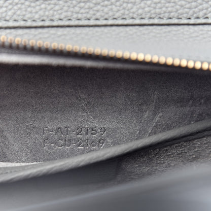 Celine Drummed Calfskin Nano Luggage Kohl 7 of 11