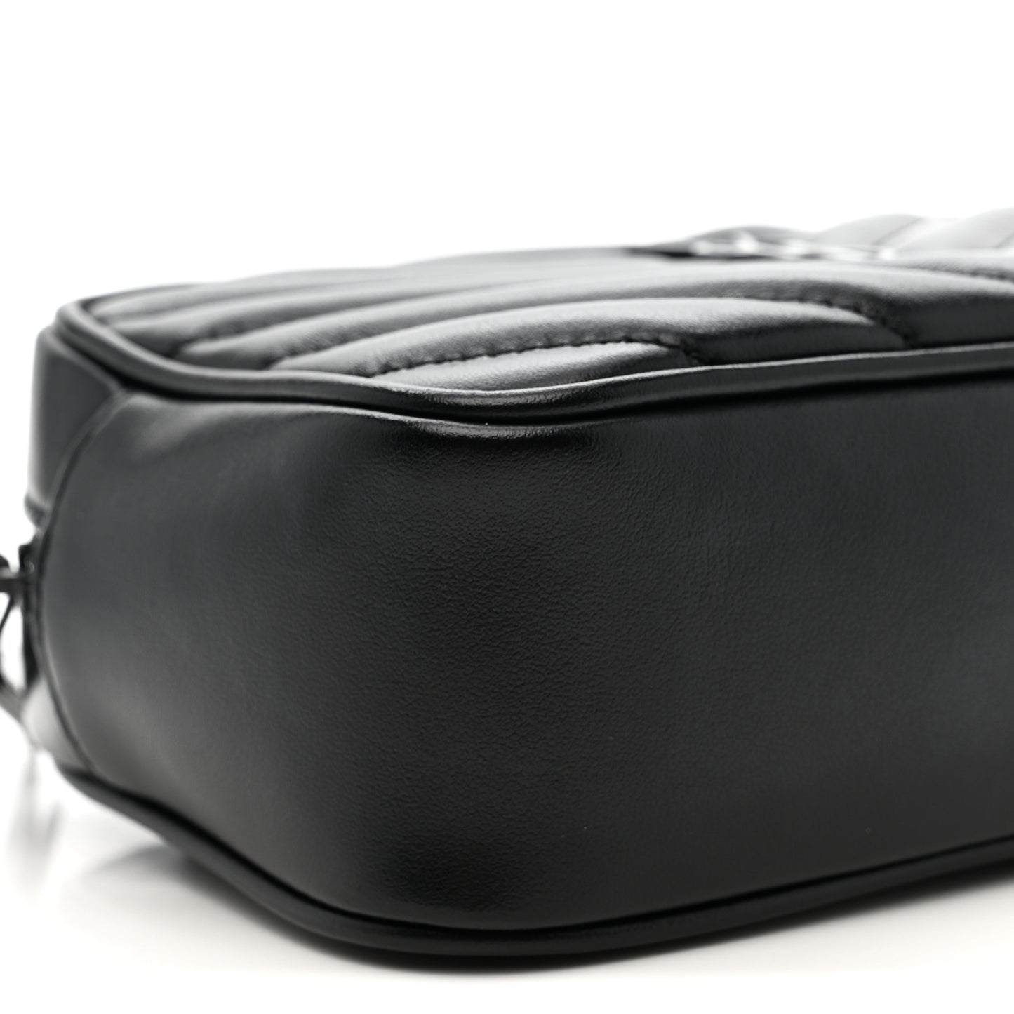 Calfskin Matelasse Monogram Lou Belt Bag Black