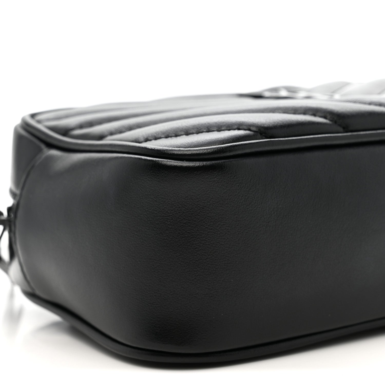 Saint Laurent Calfskin Matelasse Monogram Lou Belt Bag Black 9 of 11