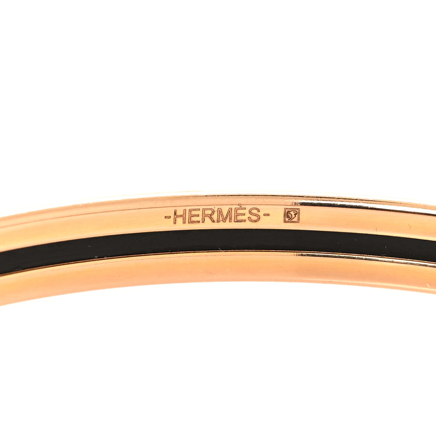 Hermes Enamel Printed Extra Narrow OP'H Bracelet 65 4 of 5