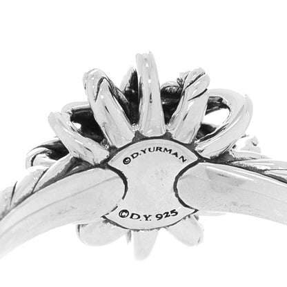 David Yurman Sterling Silver Diamond Petite Starburst Ring 52 6 4 of 4