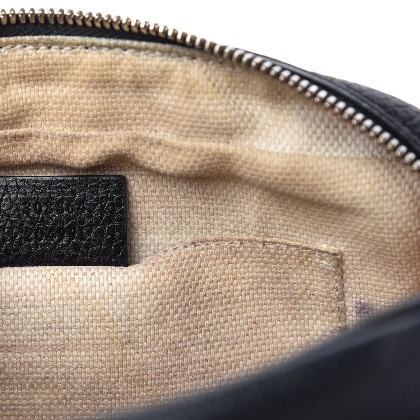 Pebbled Calfskin Small Soho Disco Bag Black