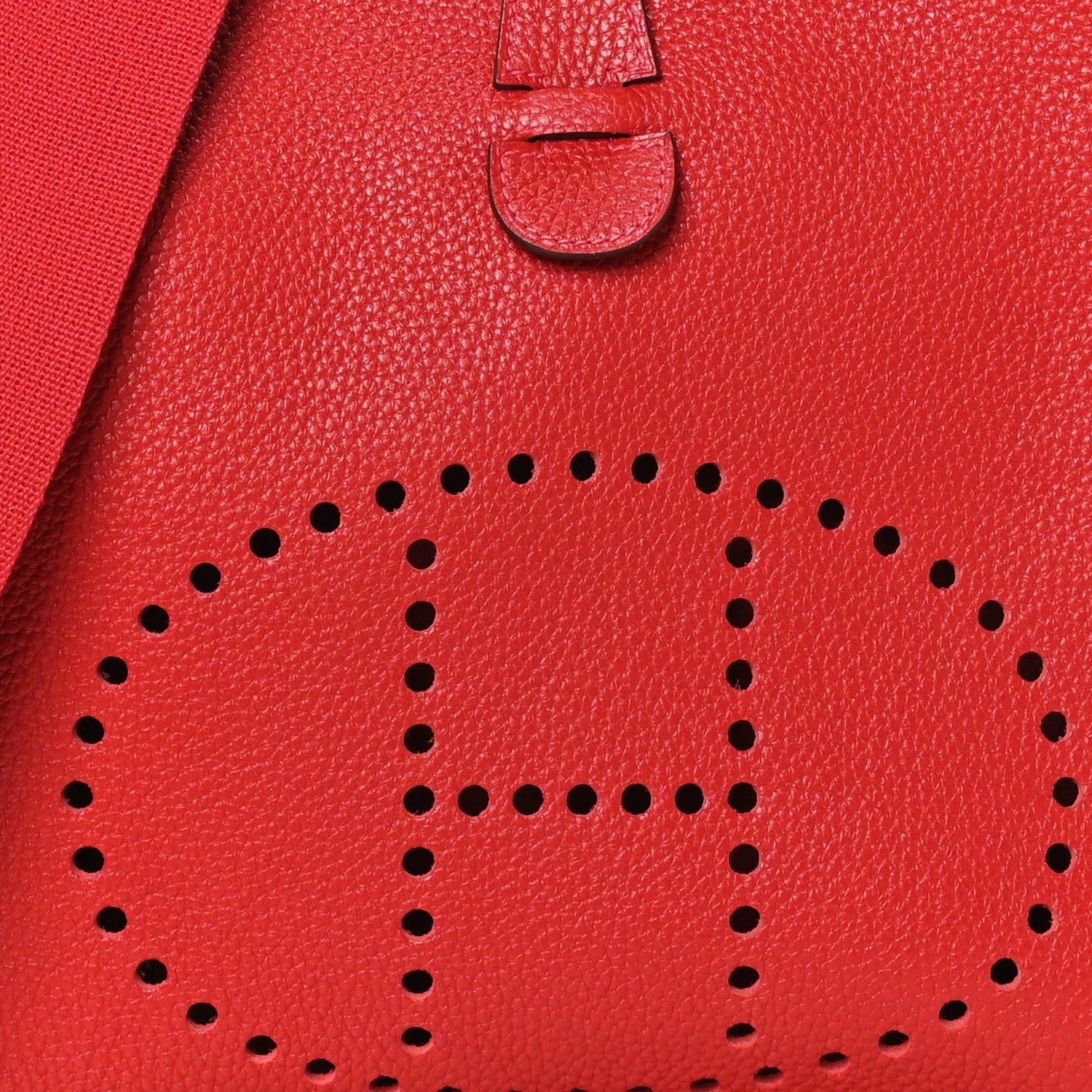 Hermes Taurillon Clemence Evelyne III GM Rouge Casaque 8 of 10