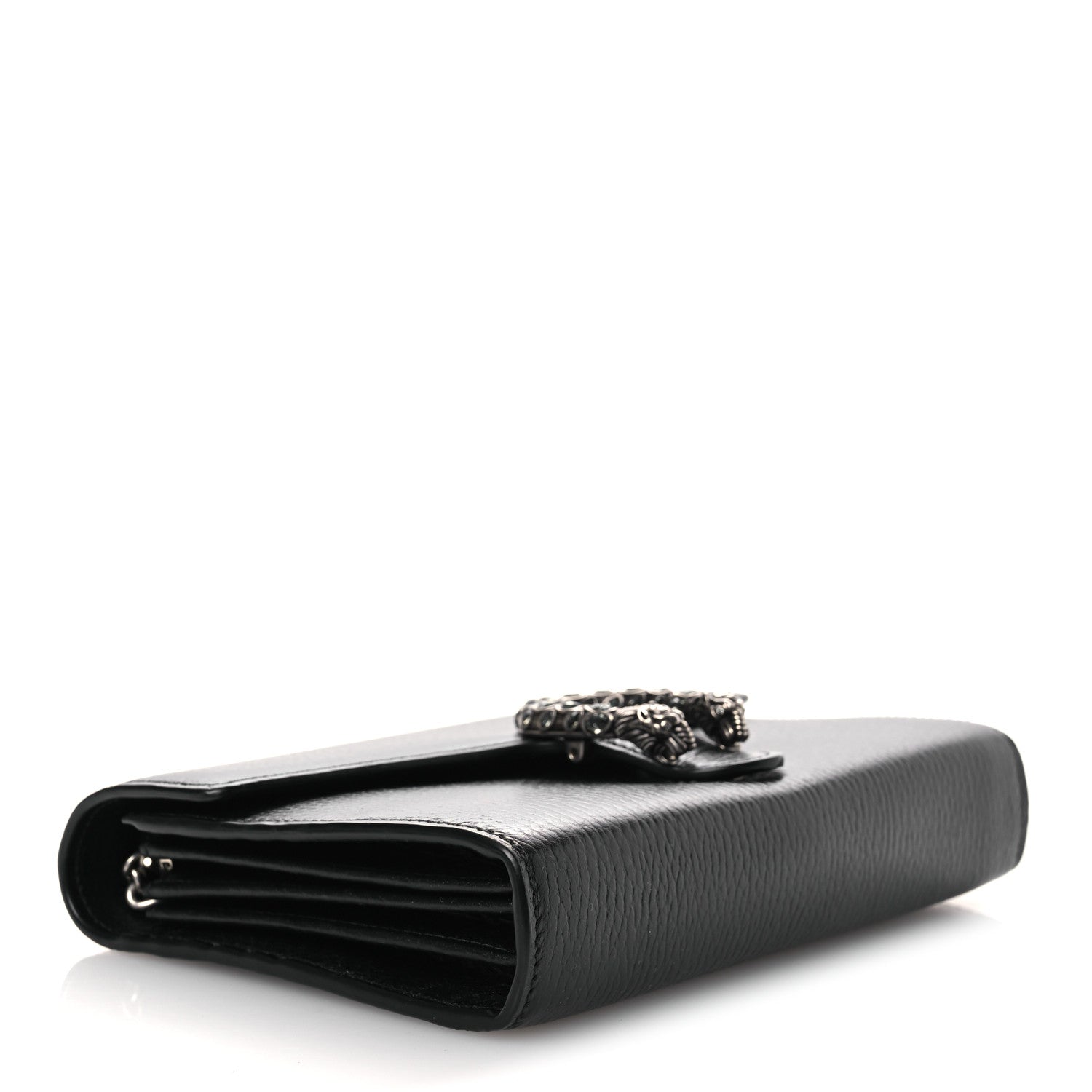 Gucci Calfskin Mini Dionysus Chain Wallet Black 4 of 12
