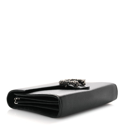 Gucci Calfskin Mini Dionysus Chain Wallet Black 4 of 12