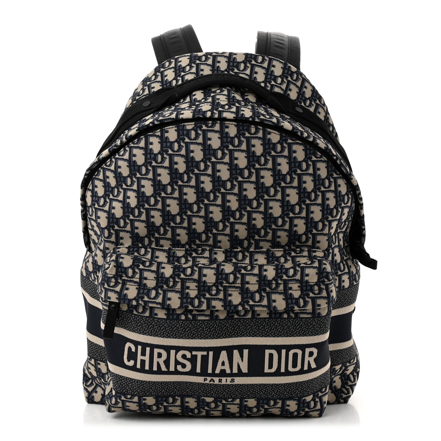 Christian Dior Oblique Diortravel Backpack Blue 1 of 11