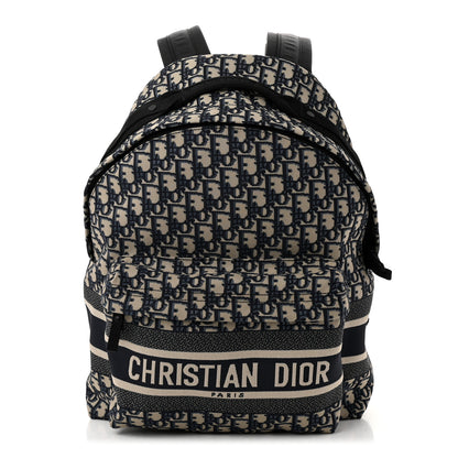 Christian Dior Oblique Diortravel Backpack Blue 1 of 11