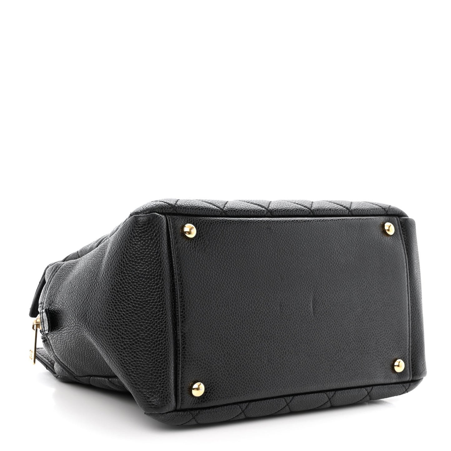 Caviar Quilted Petit Timeless Tote PTT Black