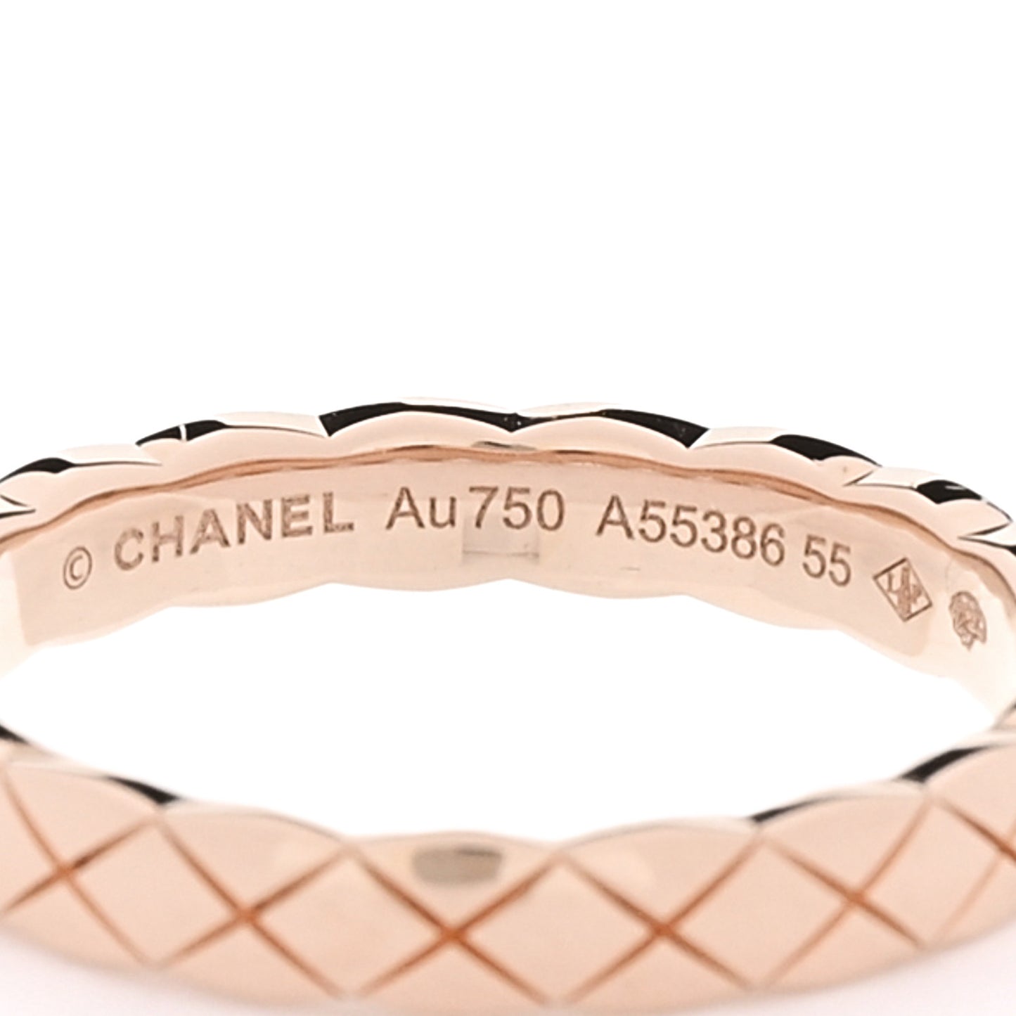 18K Beige Gold Mini Coco Crush Ring 55 7.25