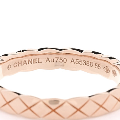 Chanel 18K Beige Gold Mini Coco Crush Ring 55 7.25 4 of 4