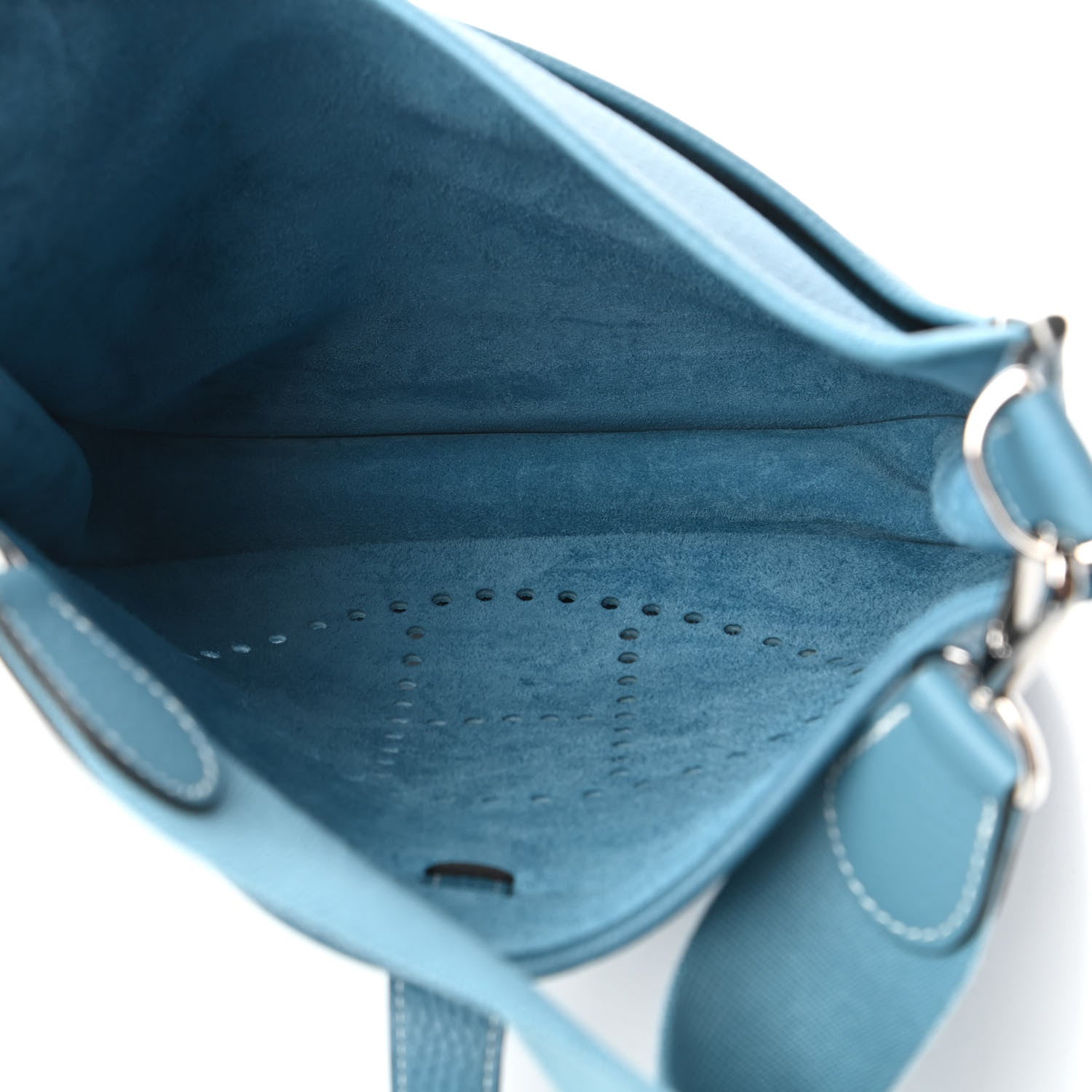 Hermes Taurillon Clemence Evelyne III GM Blue Jean 5 of 10