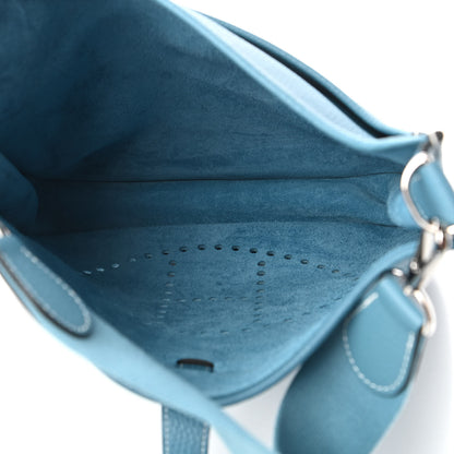 Hermes Taurillon Clemence Evelyne III GM Blue Jean 5 of 10