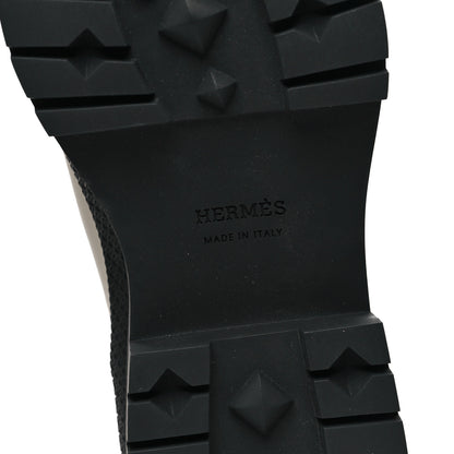 Hermes Goatskin Quilted Fuji Boots  40 Beige Glasie 6 of 8