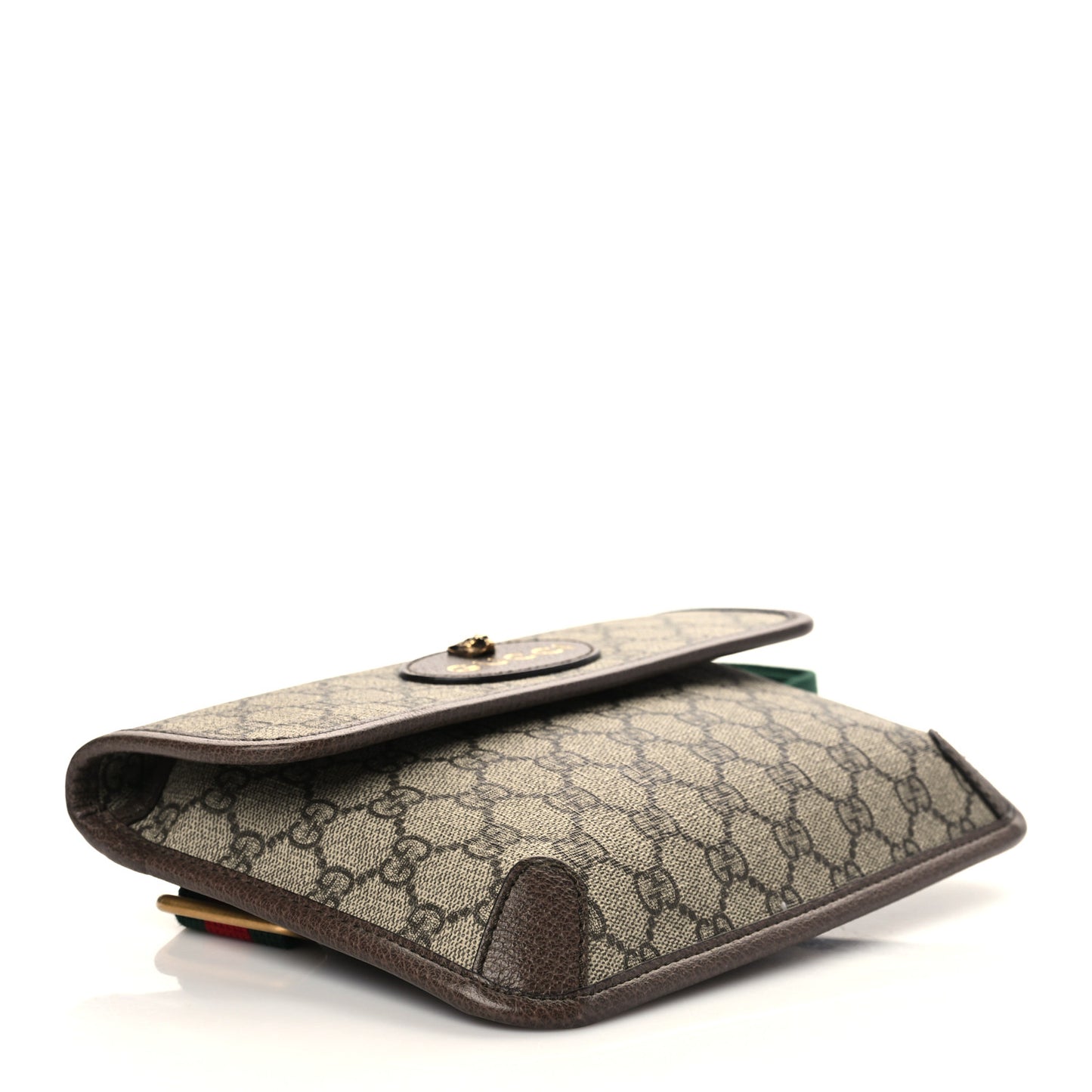 GG Supreme Monogram Neo Vintage Web Belt Bag Brown