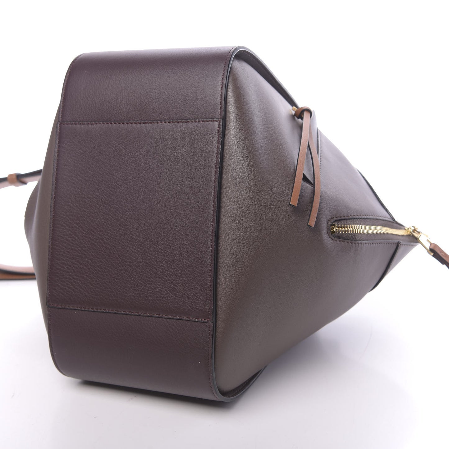 Calfskin Small Hammock Shoulder Bag Oxblood Tan