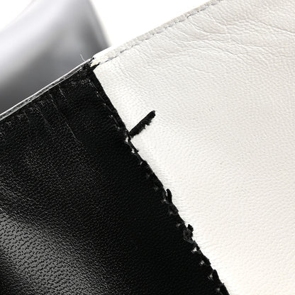 Christian Louboutin Calfskin Astrilarge 100 Knee Boots 37 Black White 12 of 12