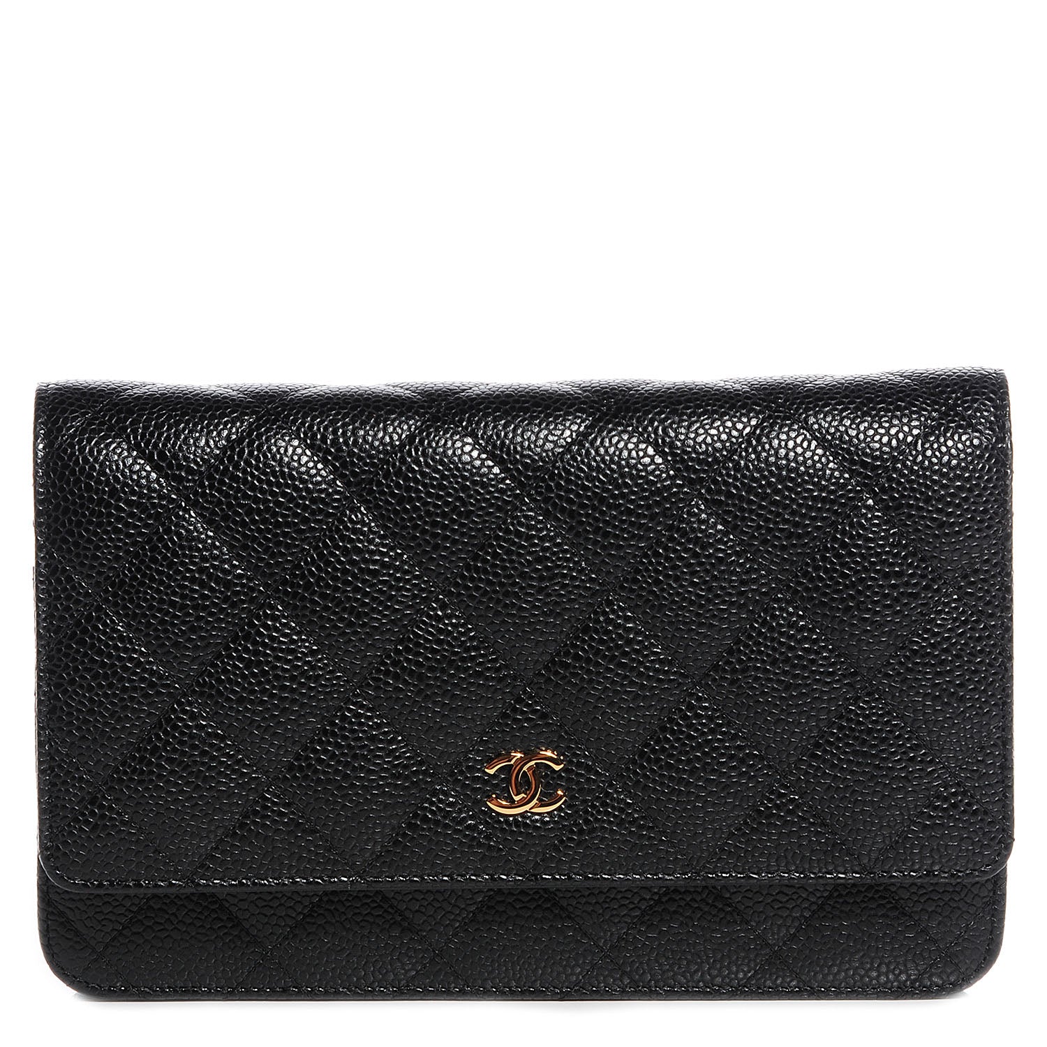 Chanel Caviar Quilted Wallet On Chain WOC Black 1 of 10