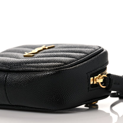 Saint Laurent Grain De Poudre Matelasse Monogram Baby Lou Camera Bag Black 9 of 10