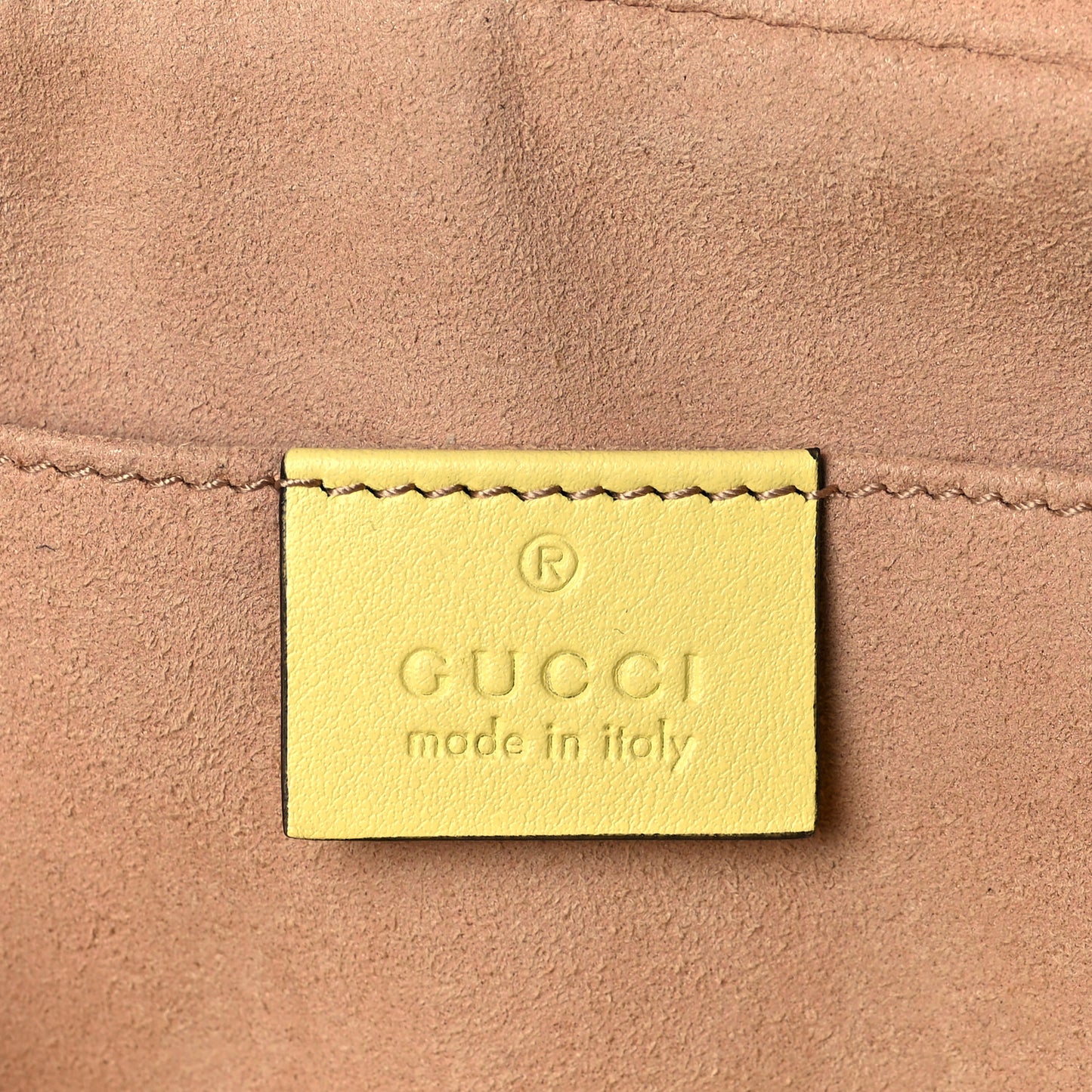 Calfskin Matelasse Small GG Marmont Chain Shoulder Bag Banana