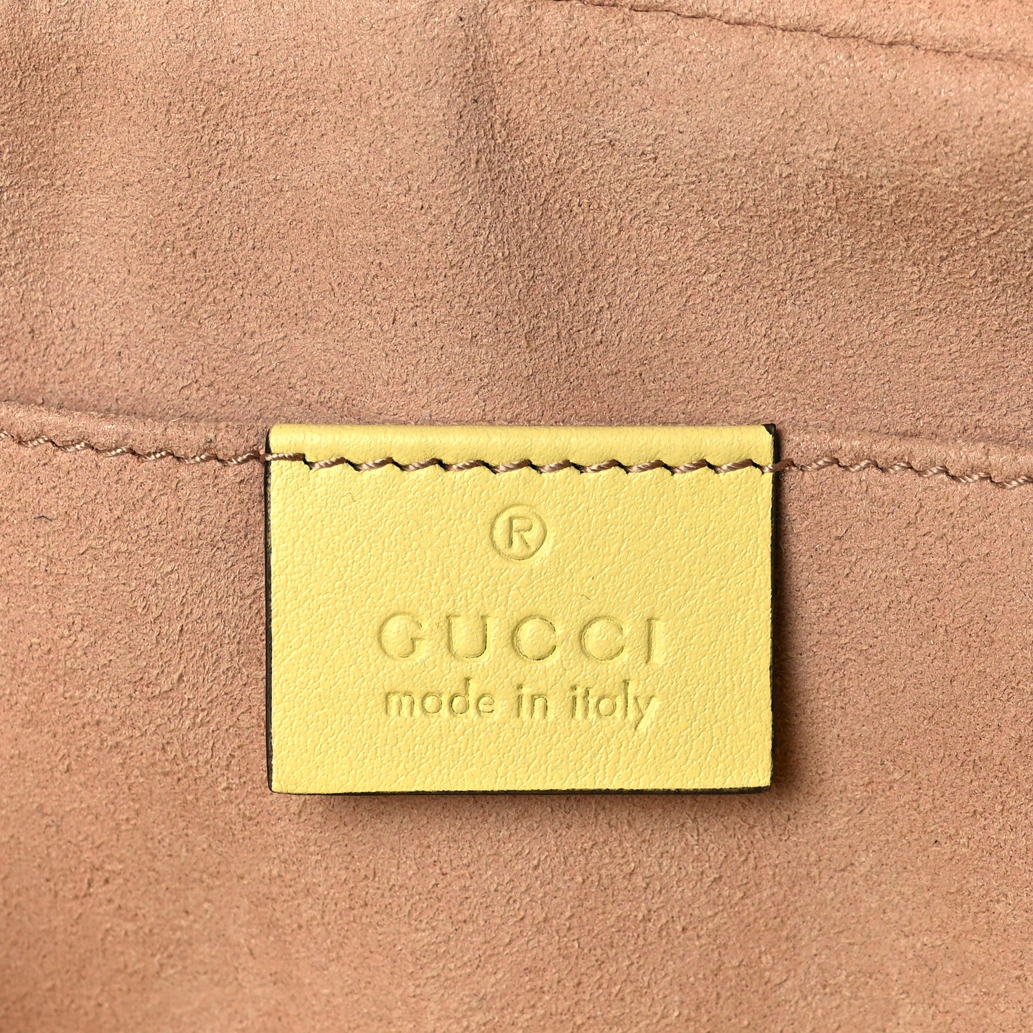Gucci Calfskin Matelasse Small GG Marmont Chain Shoulder Bag Banana 8 of 11