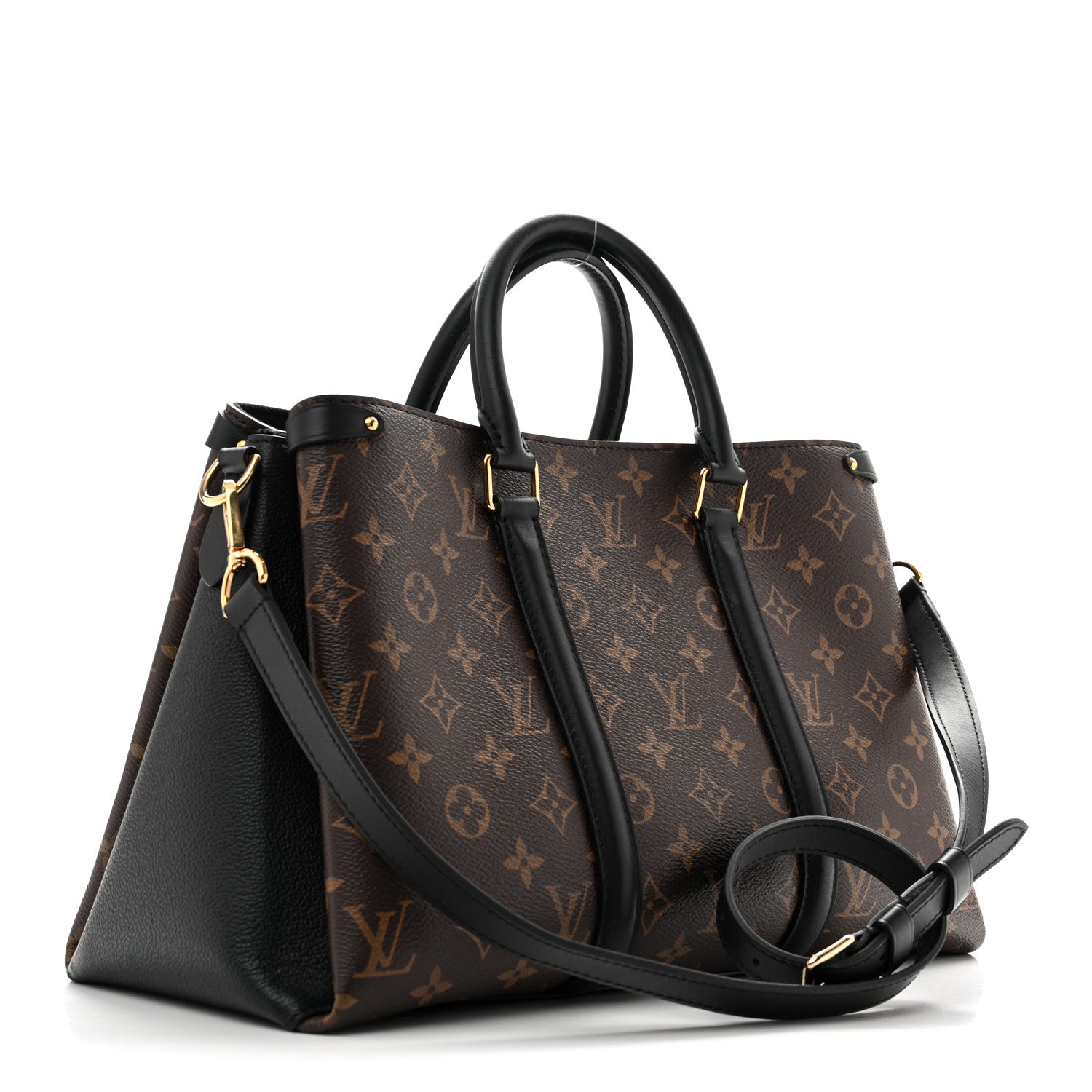 Louis Vuitton Monogram Soufflot MM Black 3 of 12