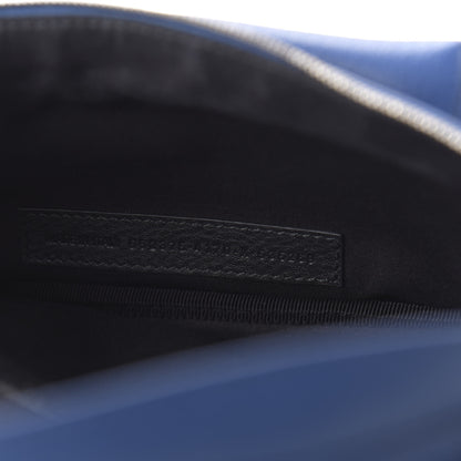 Balenciaga Smooth Calfskin Logo Large Everyday Beltpack Peacock Blue Black 7 of 10